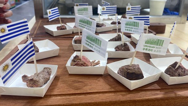 Especial interés está generando la carne uruguaya en Seoul Food & Hotel 2023